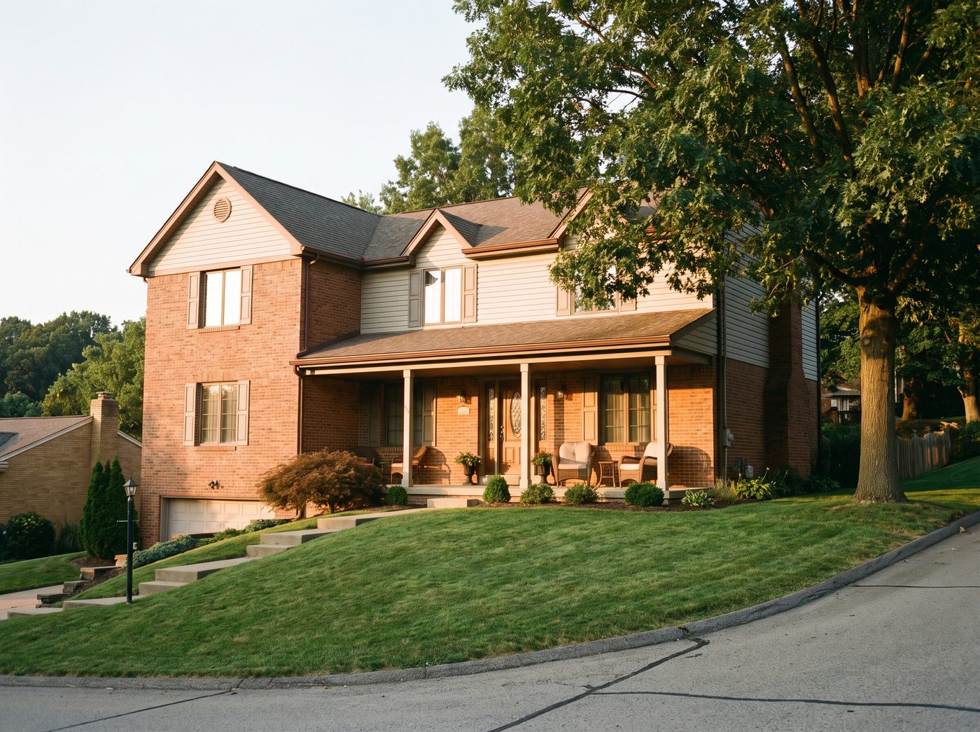 A Pittsburgh rental house, the kind a tired landlord can sell with tenants still living in it under Pennsylvania law